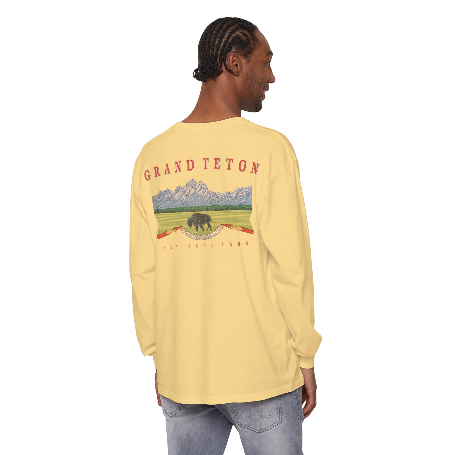 Vintage Grand Teton National Park Long Sleeve Shirt