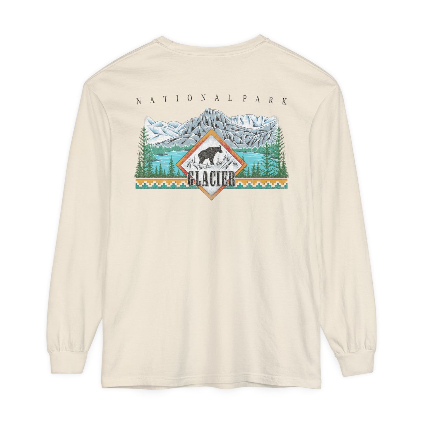 Vintage Glacier National Park Long Sleeve Shirt