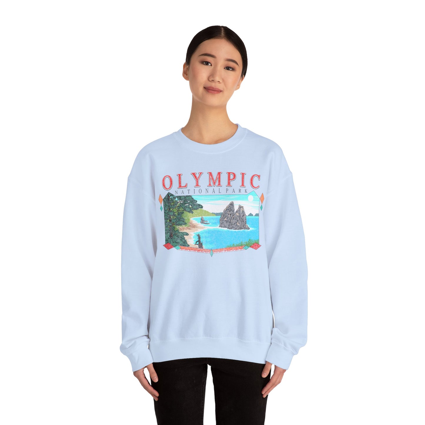 Vintage Olympic National Park Pullover Sweatshirt