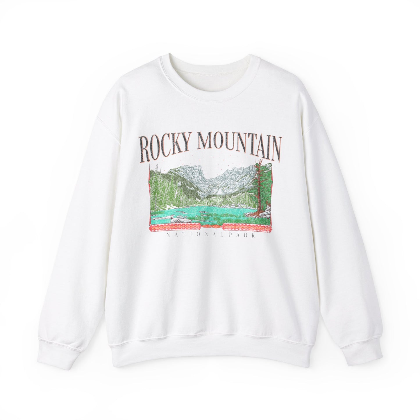 Vintage Rocky Mountain National Park Pullover Sweatshirt