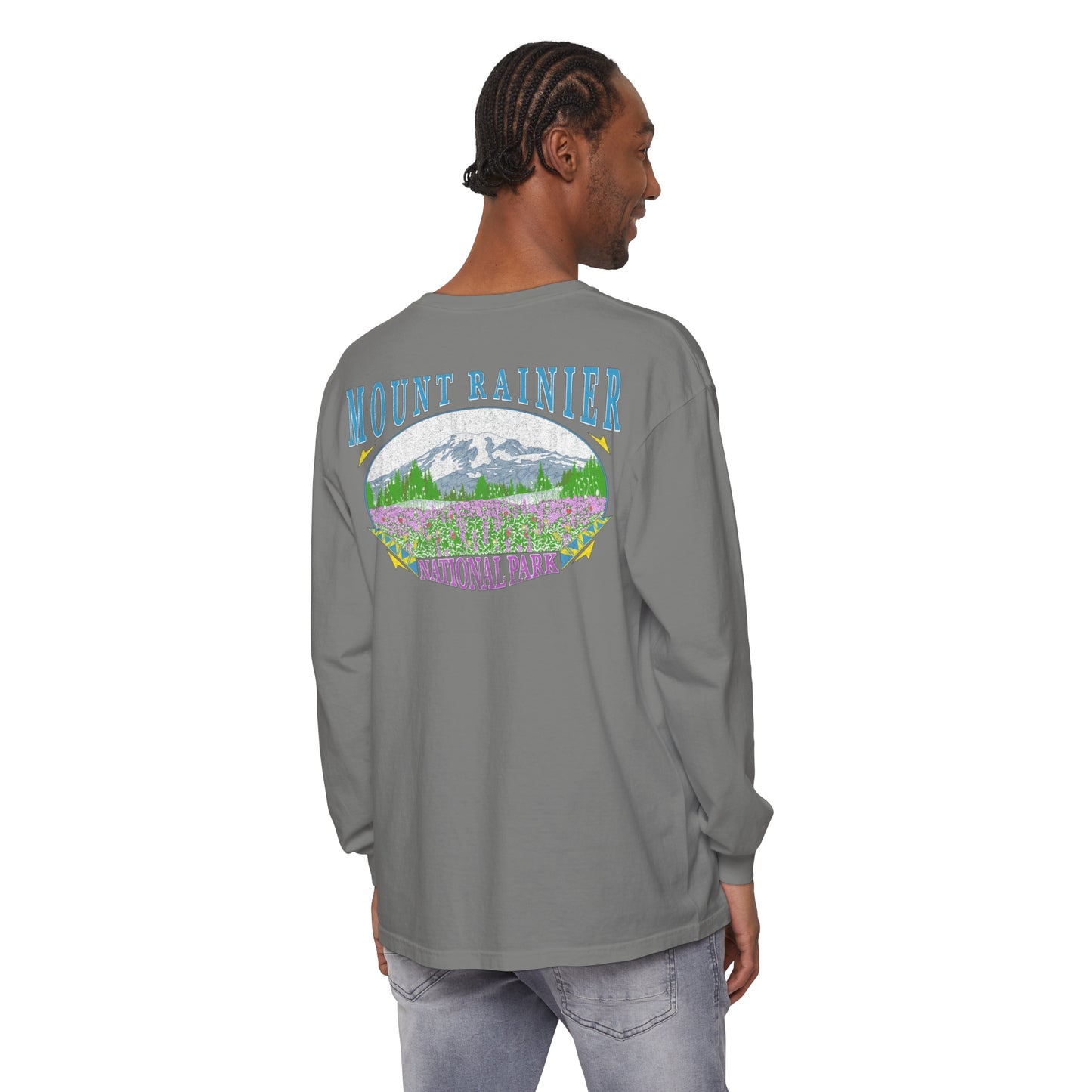 Vintage Rainier National Park Long Sleeve Shirt