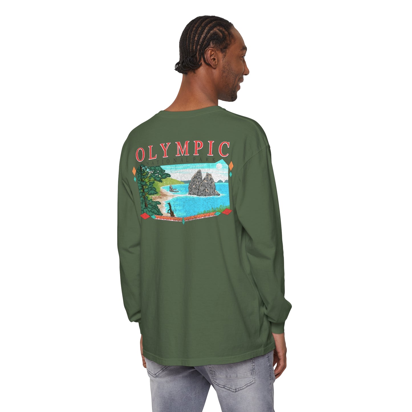 Vintage Olympic National Park Long Sleeve Shirt