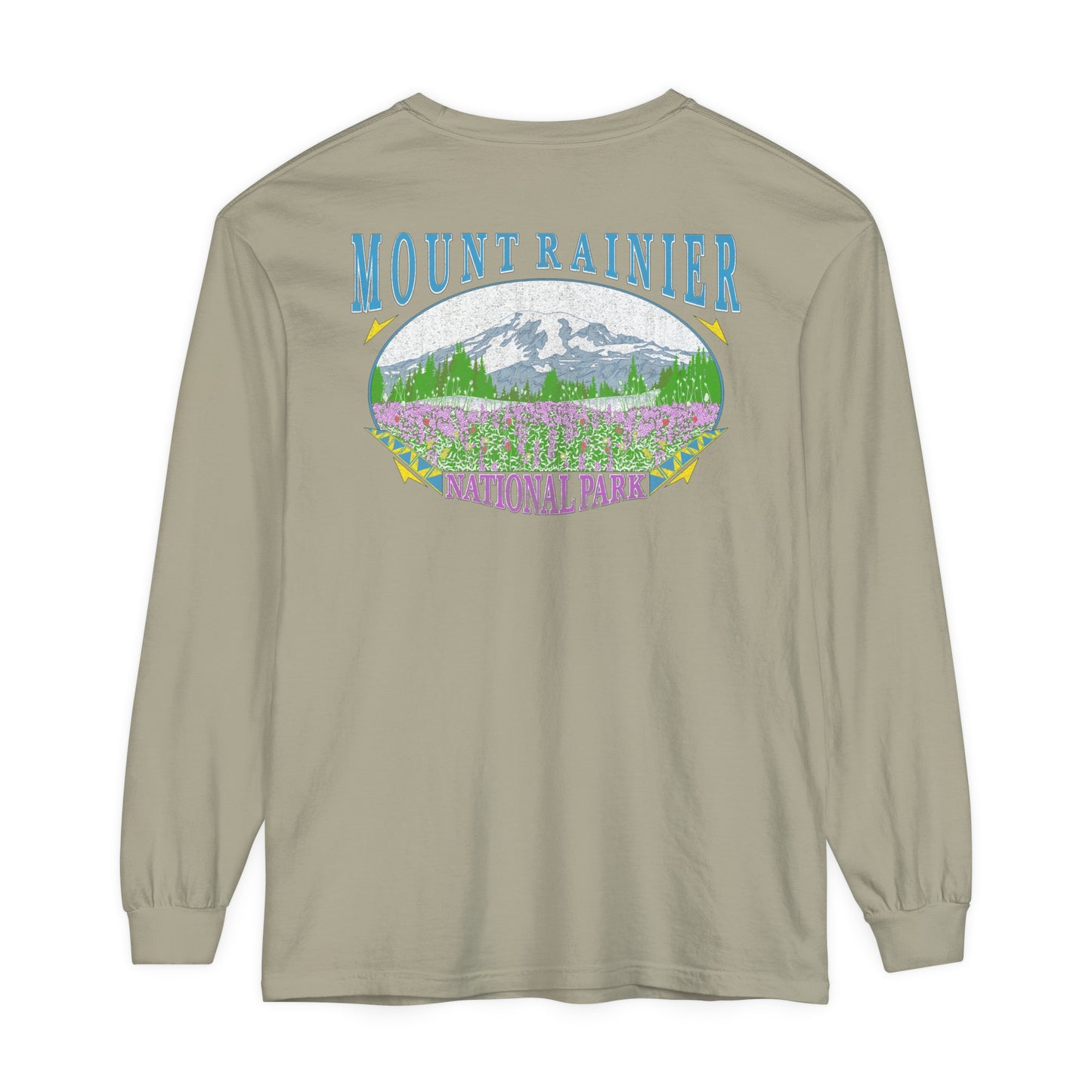 Vintage Rainier National Park Long Sleeve Shirt