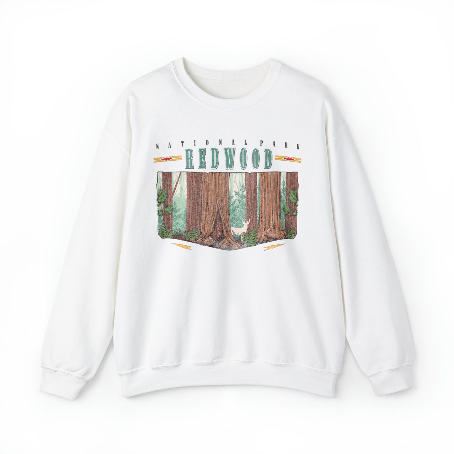 Vintage Redwood National Park Pullover Sweatshirt