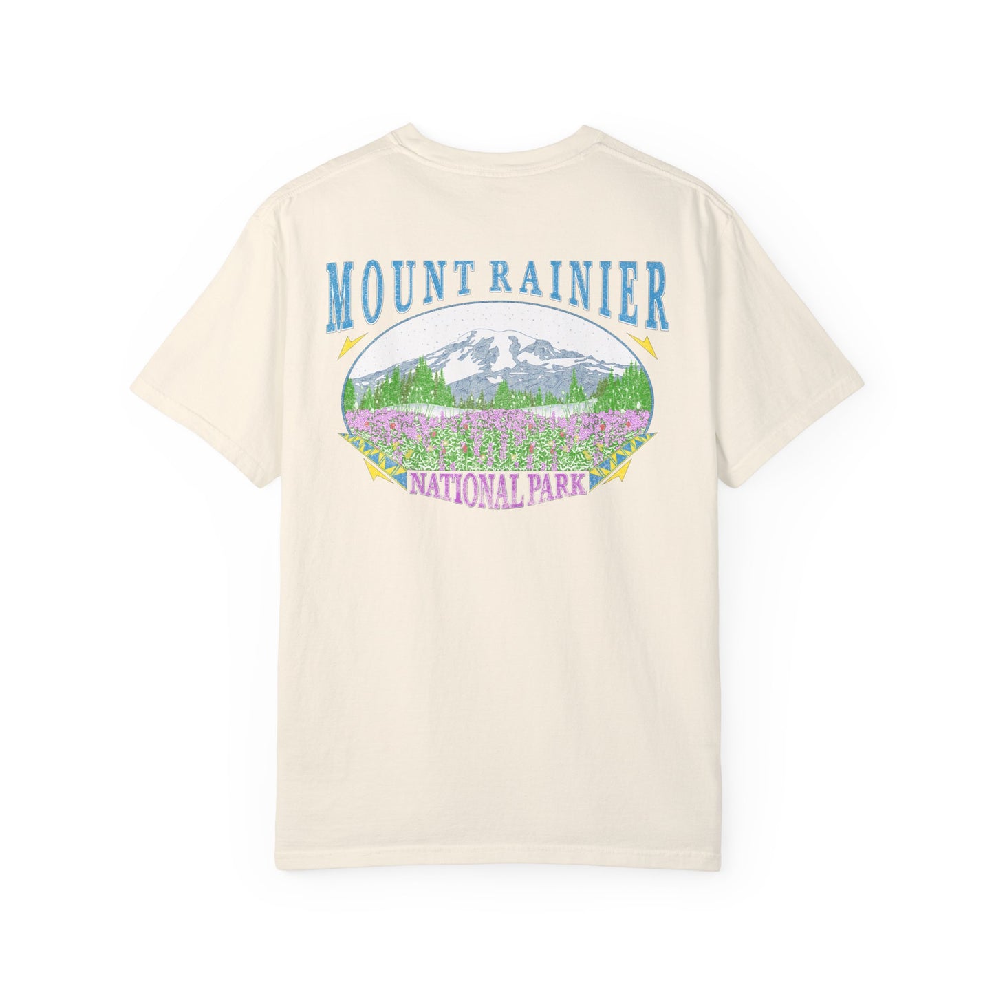 Vintage Rainier National Park Back Graphic Tee Shirt