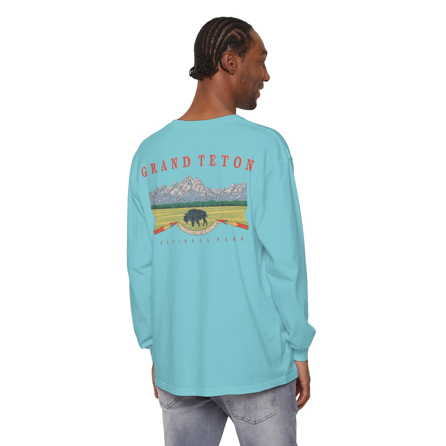 Vintage Grand Teton National Park Long Sleeve Shirt