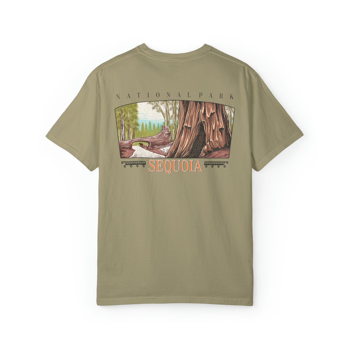 Vintage Sequoia National Park Back Graphic Tee Shirt