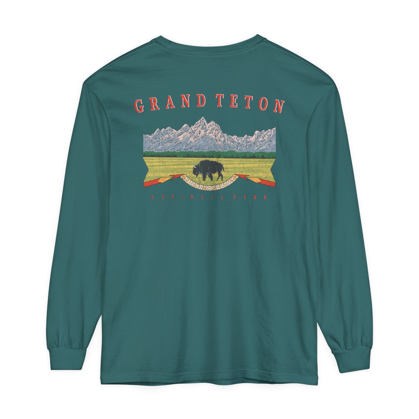 Vintage Grand Teton National Park Long Sleeve Shirt