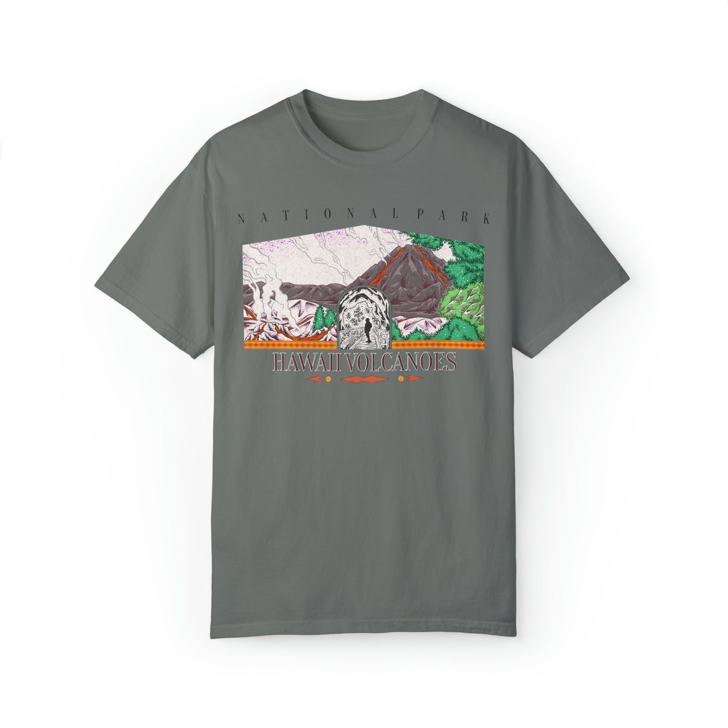 Vintage Hawaii Volcanoes National Park Tee Shirt