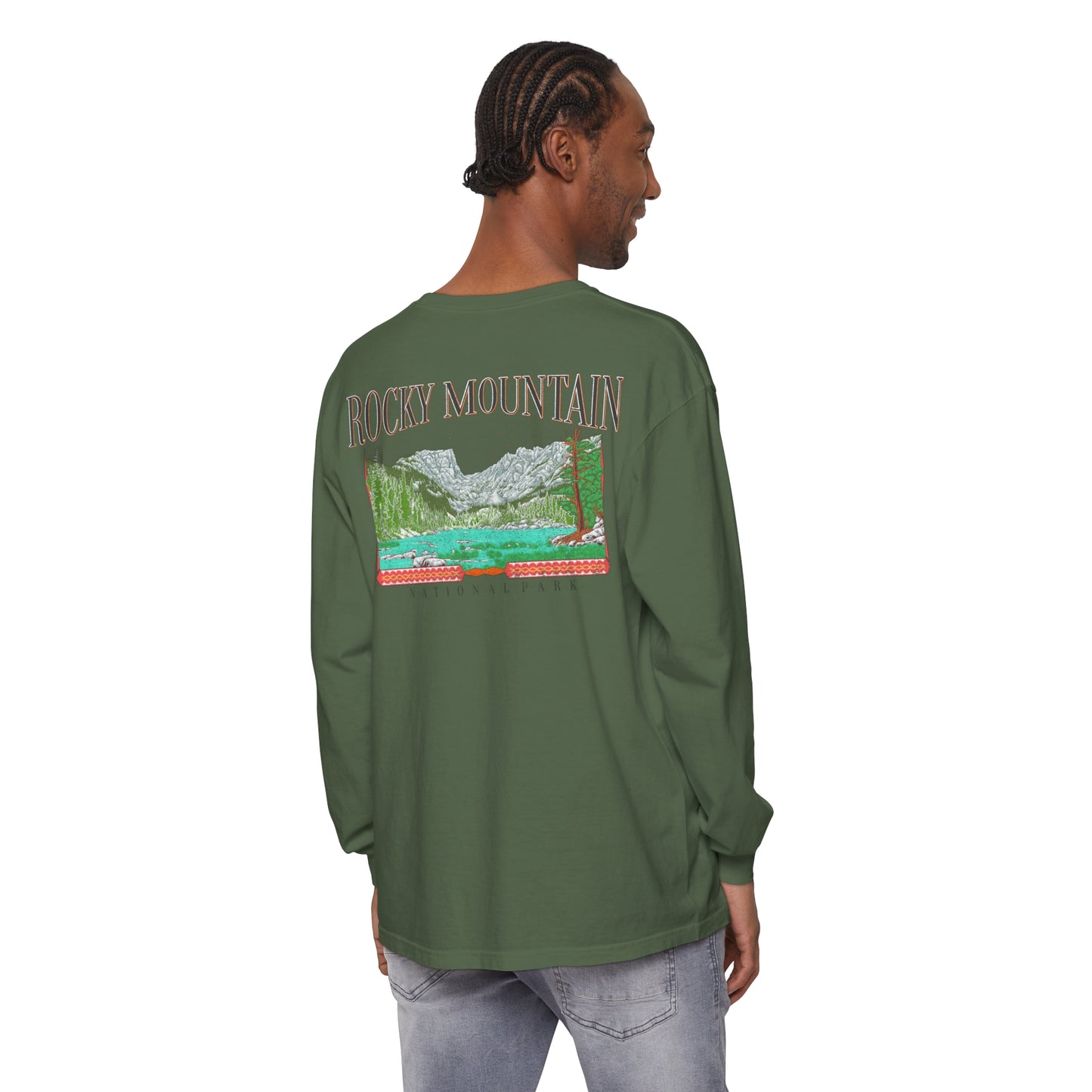 Vintage Rocky Mountain National Park Long Sleeve Shirt