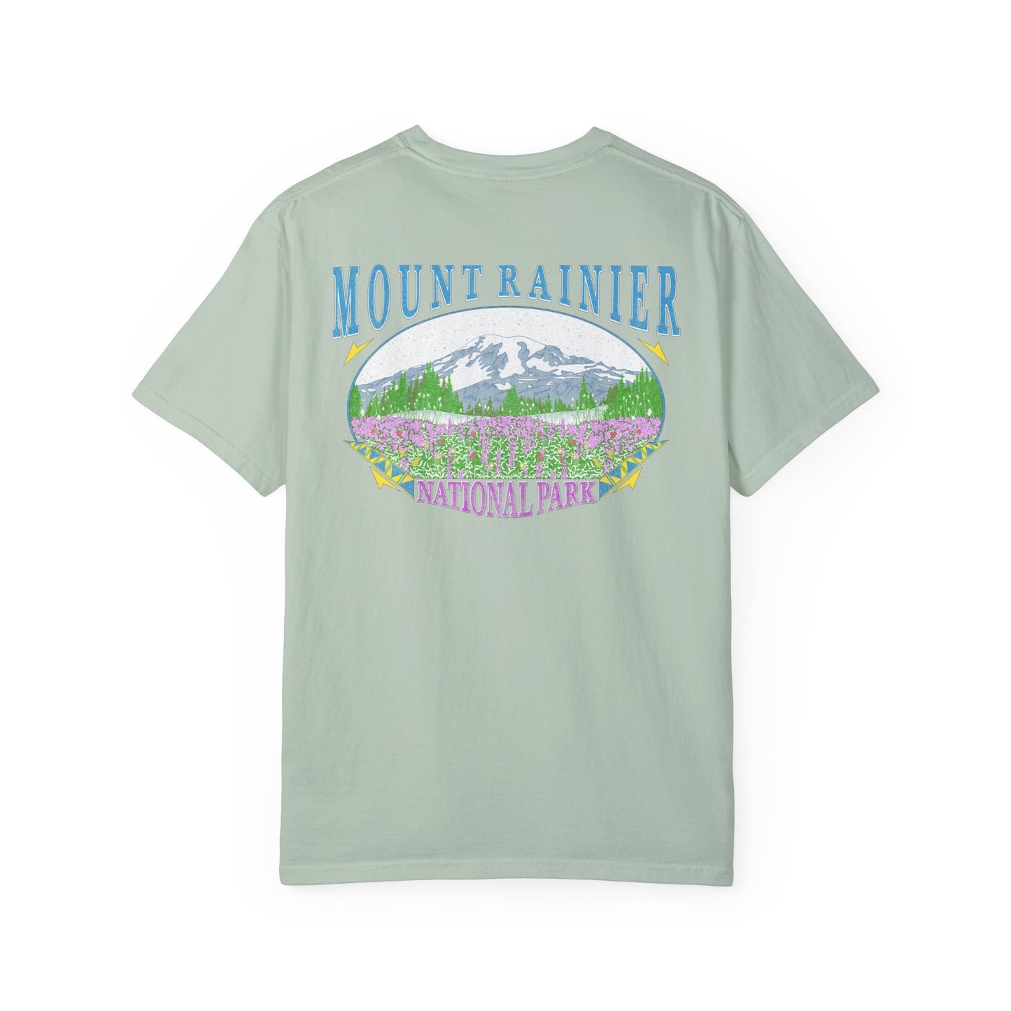 Vintage Rainier National Park Back Graphic Tee Shirt