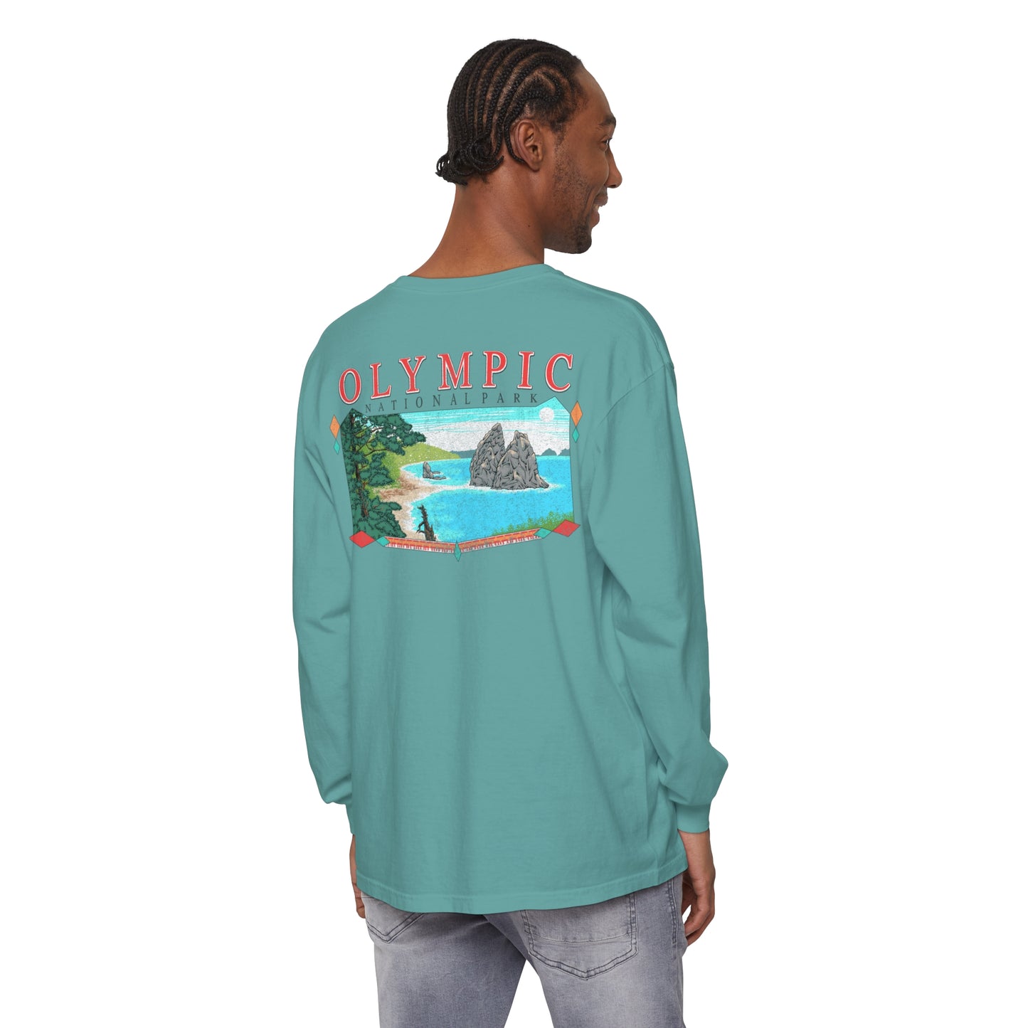 Vintage Olympic National Park Long Sleeve Shirt