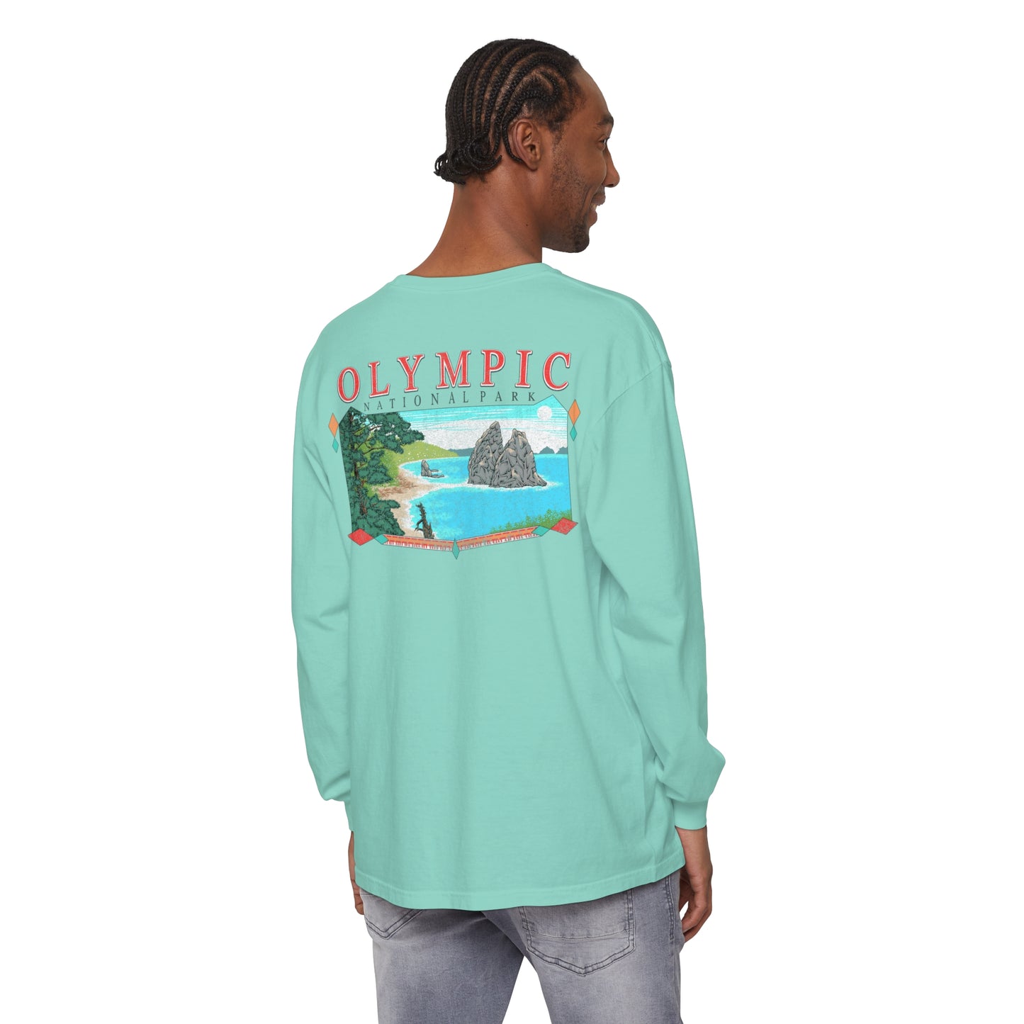 Vintage Olympic National Park Long Sleeve Shirt