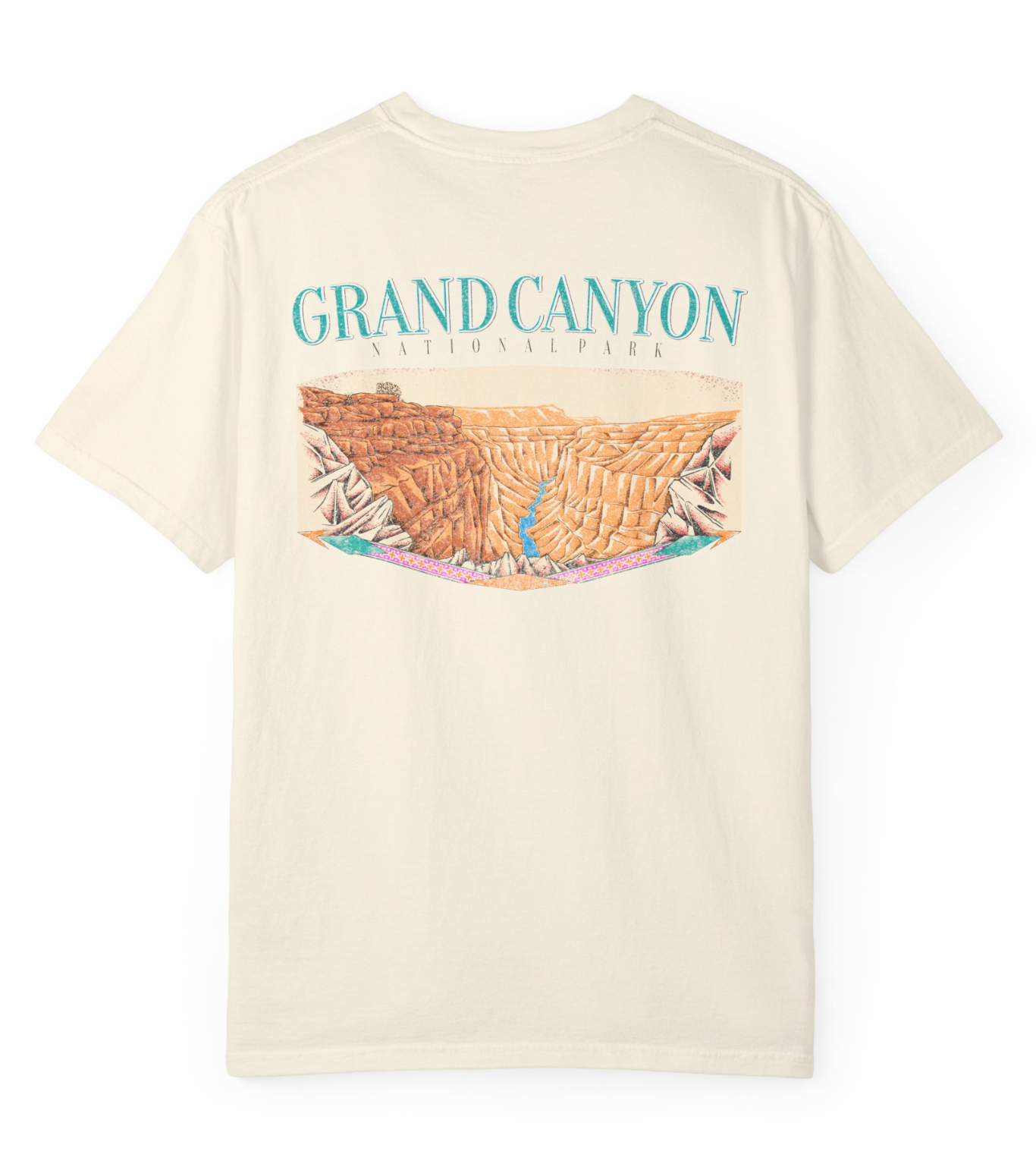 Vintage Grand Canyon National Park Back Graphic Tee Shirt