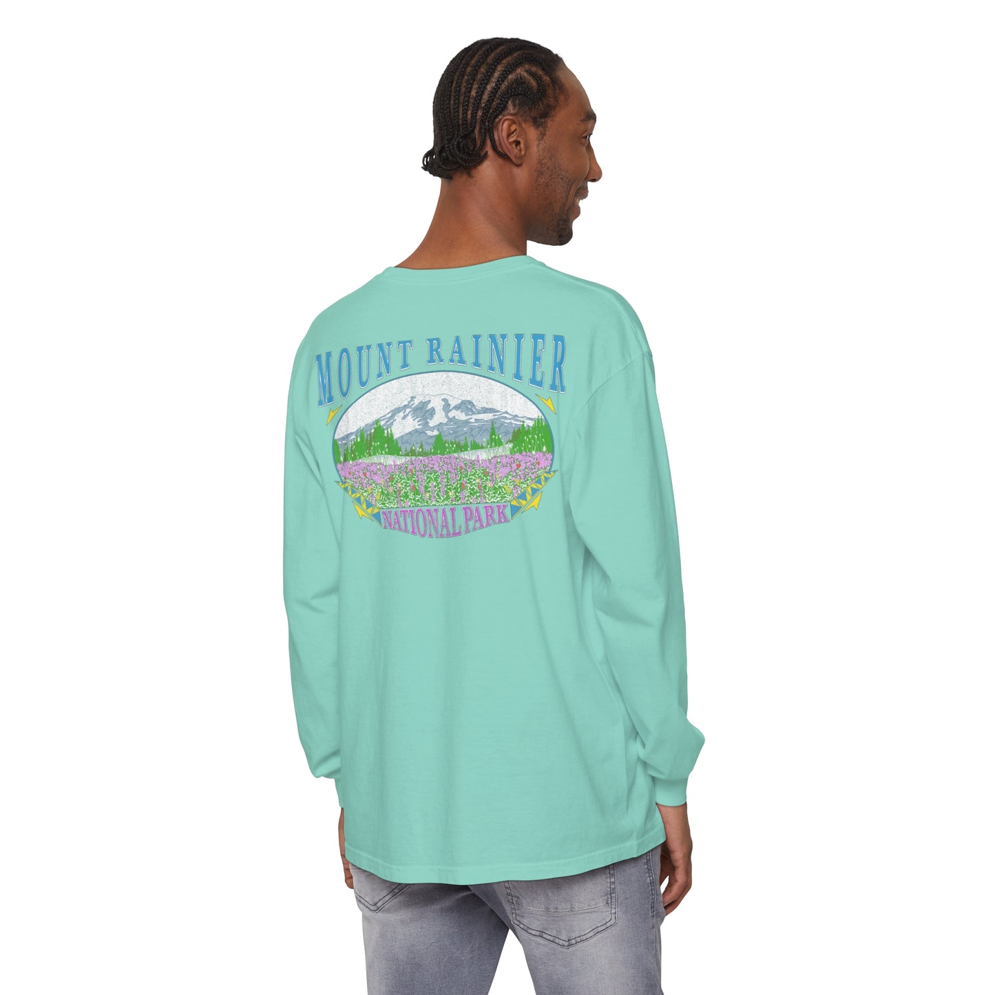 Vintage Rainier National Park Long Sleeve Shirt