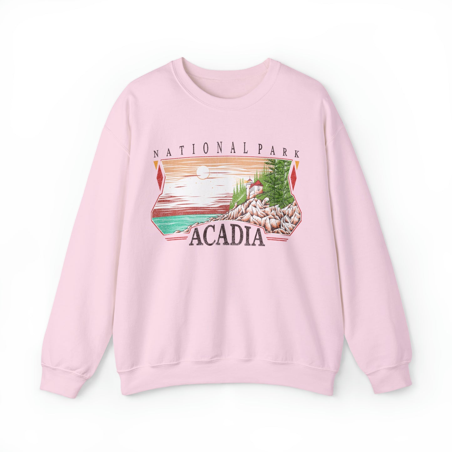 Vintage Acadia National Park Pullover Sweatshirt