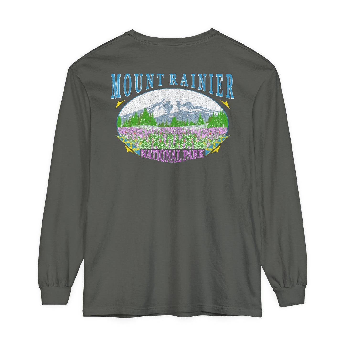 Vintage Rainier National Park Long Sleeve Shirt