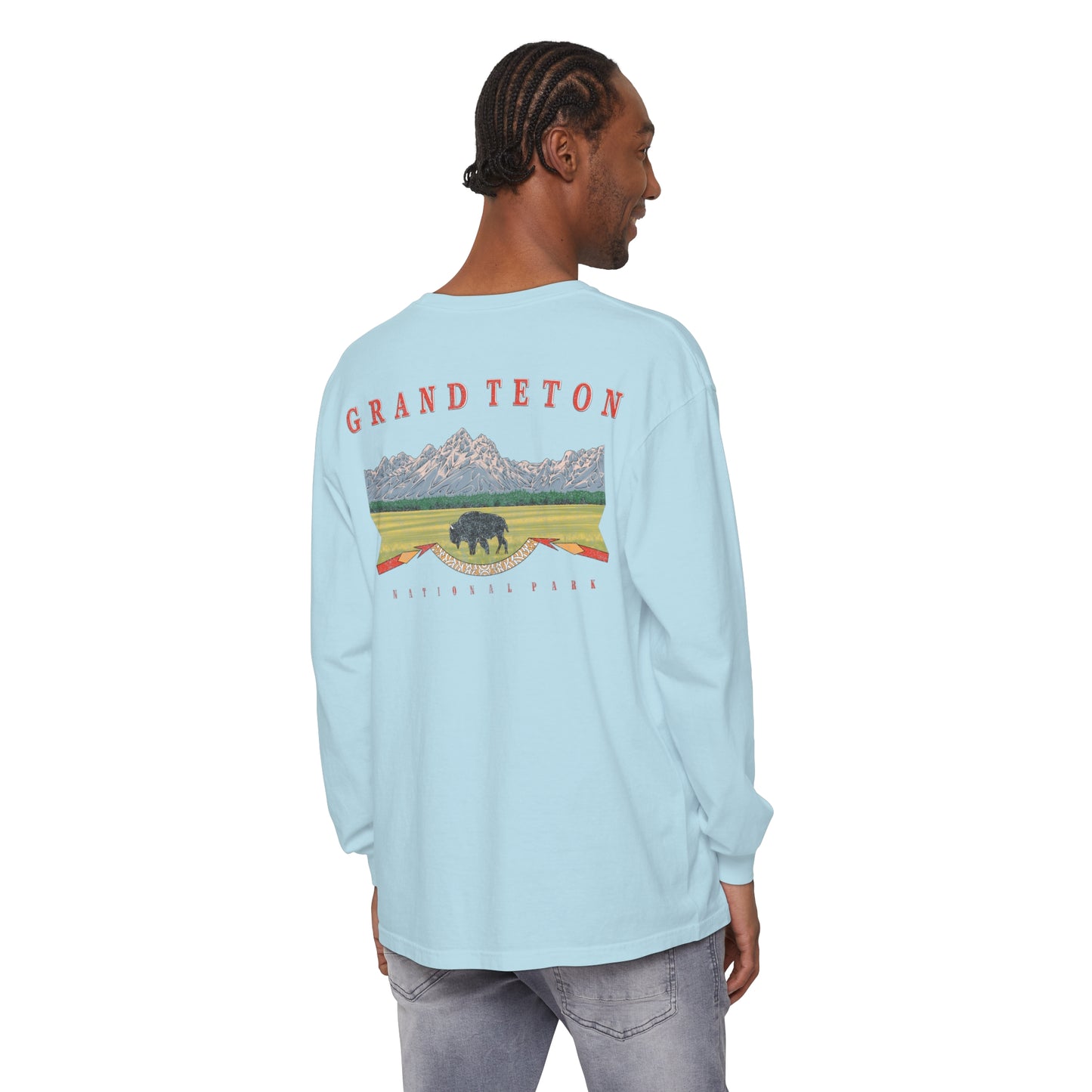 Vintage Grand Teton National Park Long Sleeve Shirt