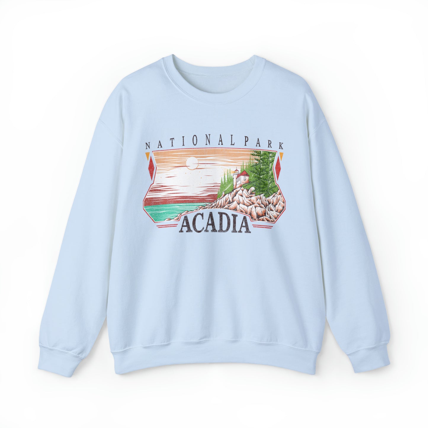 Vintage Acadia National Park Pullover Sweatshirt