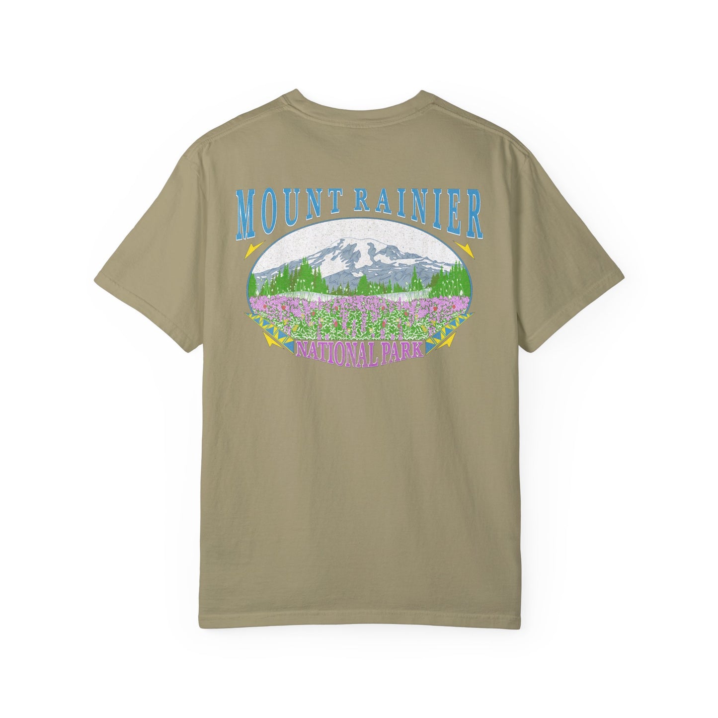 Vintage Rainier National Park Back Graphic Tee Shirt