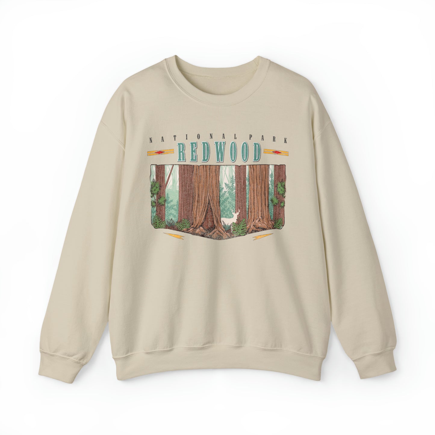 Vintage Redwood National Park Pullover Sweatshirt