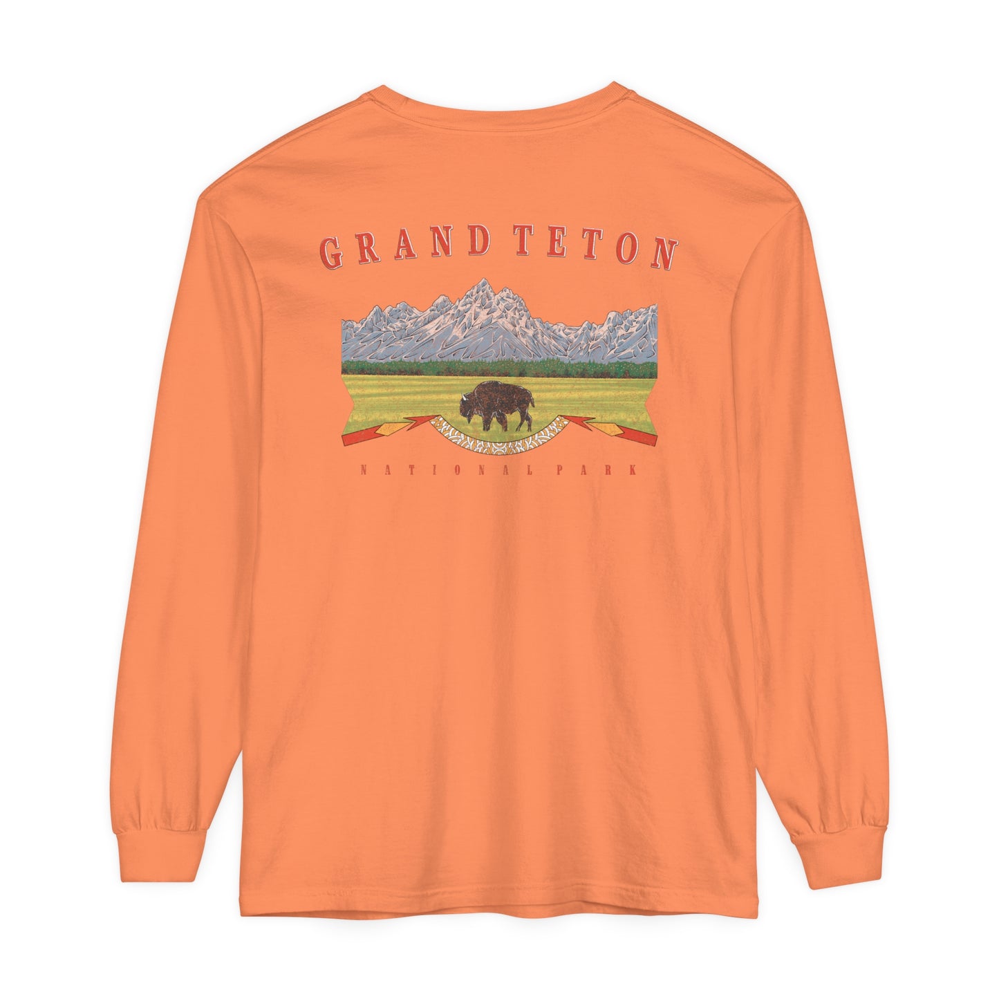 Vintage Grand Teton National Park Long Sleeve Shirt