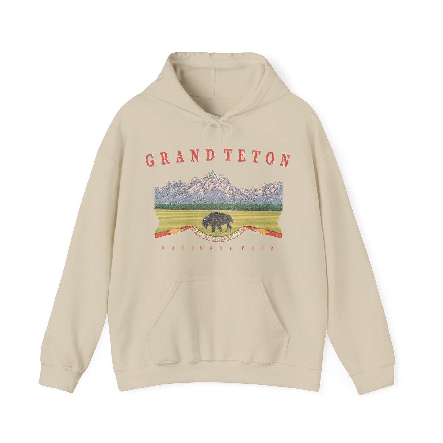 Vintage Grand Teton National Park Hoodie