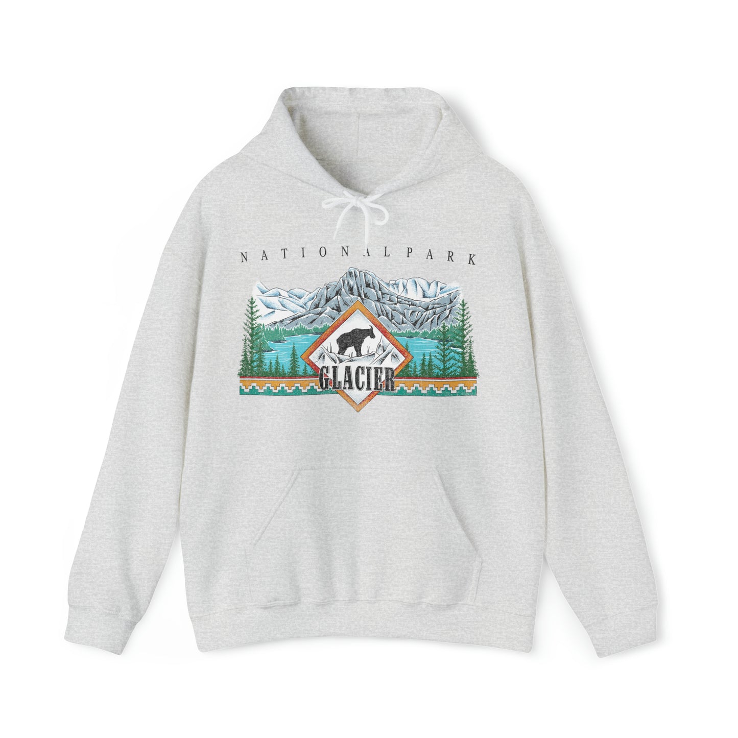 Vintage Glacier National Park Hoodie