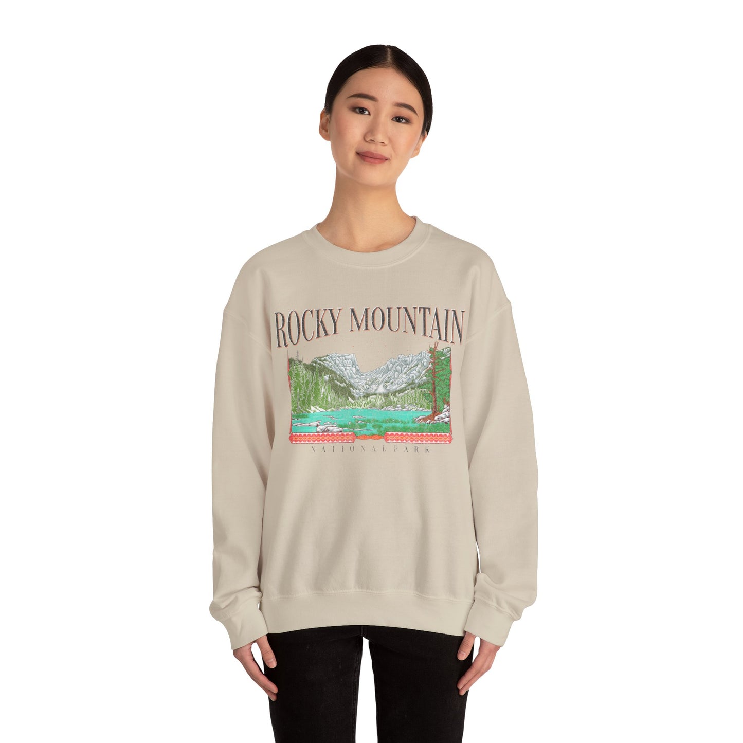 Vintage Rocky Mountain National Park Pullover Sweatshirt