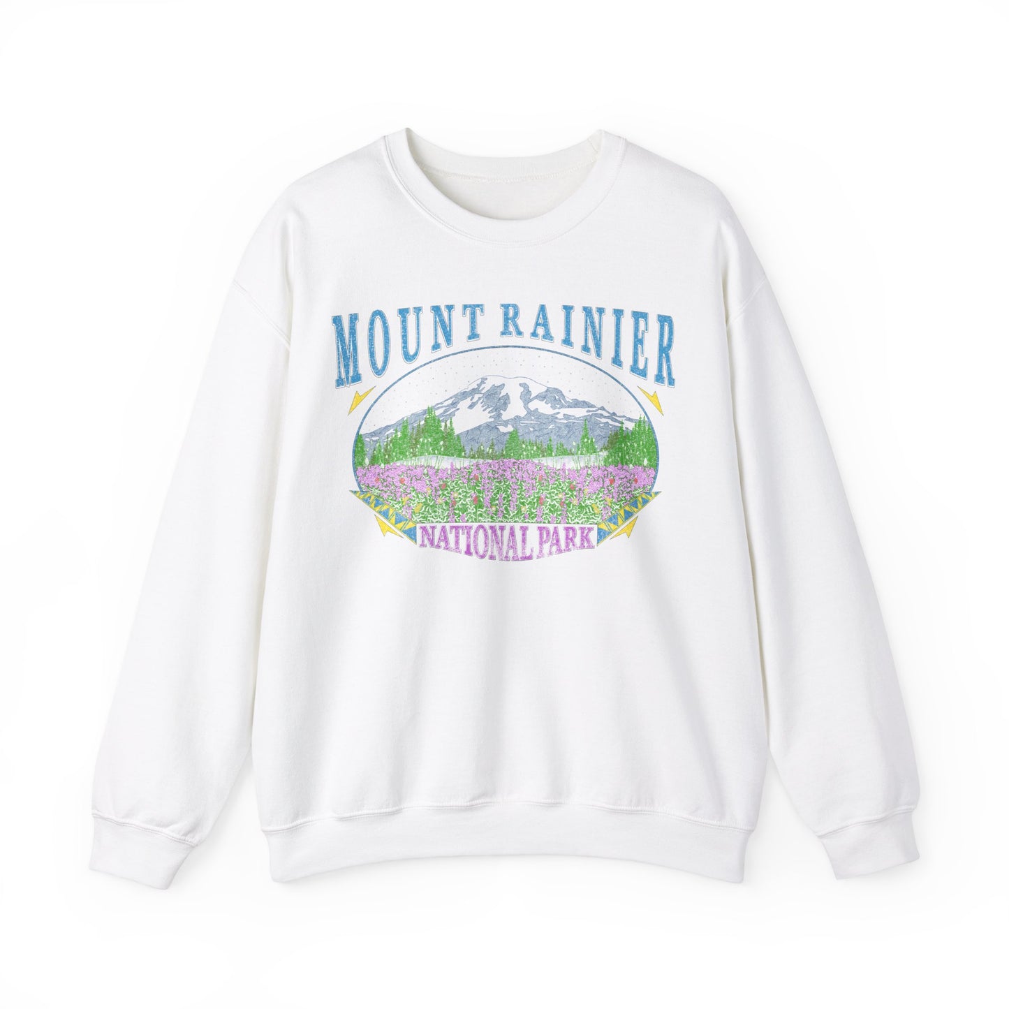 Vintage Rainier National Park Pullover Sweatshirt