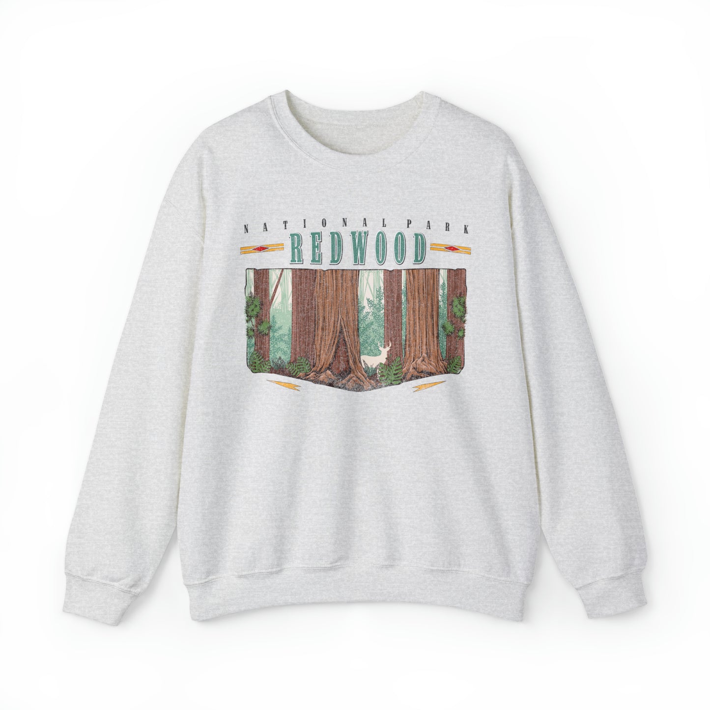 Vintage Redwood National Park Pullover Sweatshirt