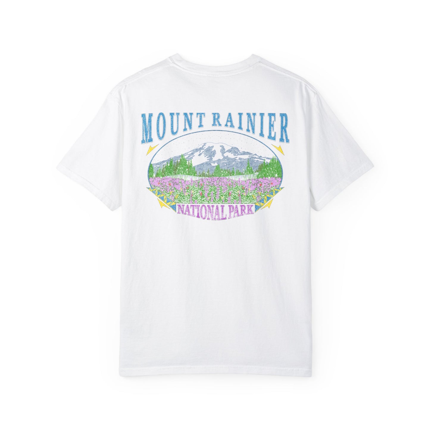 Vintage Rainier National Park Back Graphic Tee Shirt