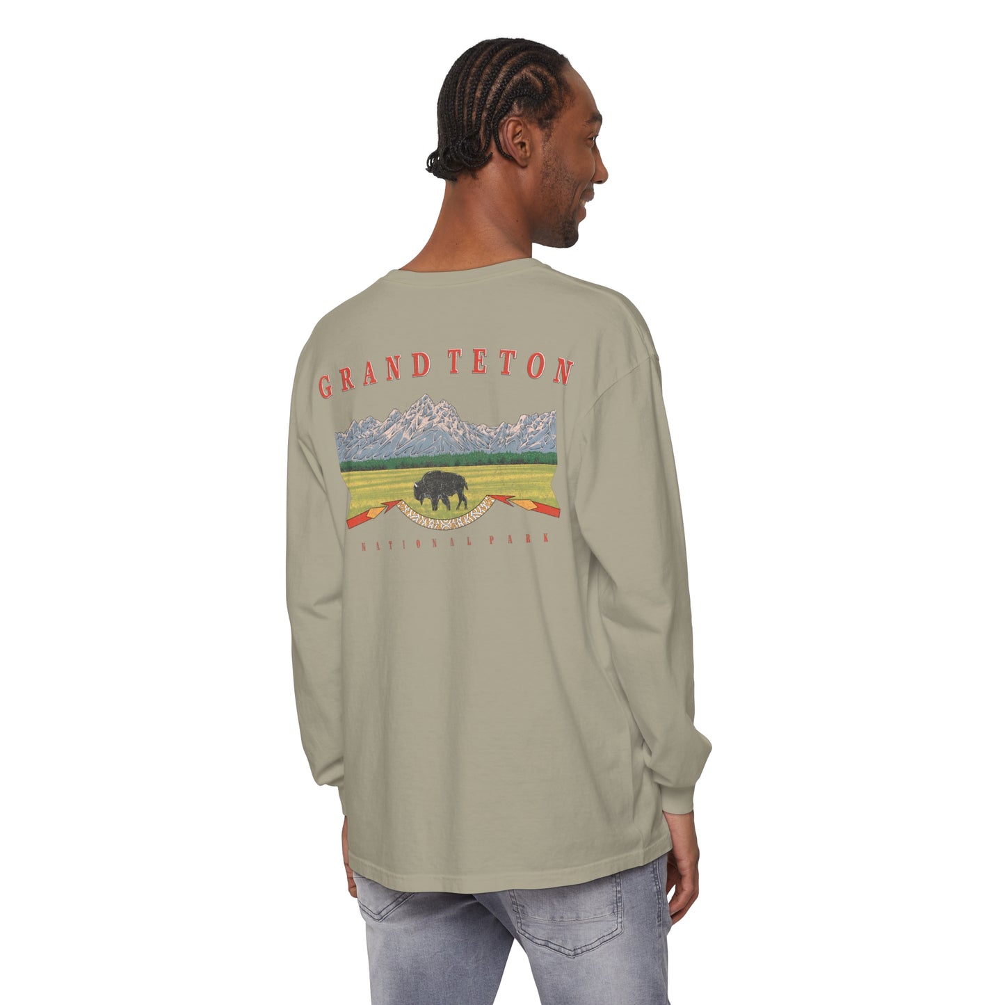 Vintage Grand Teton National Park Long Sleeve Shirt