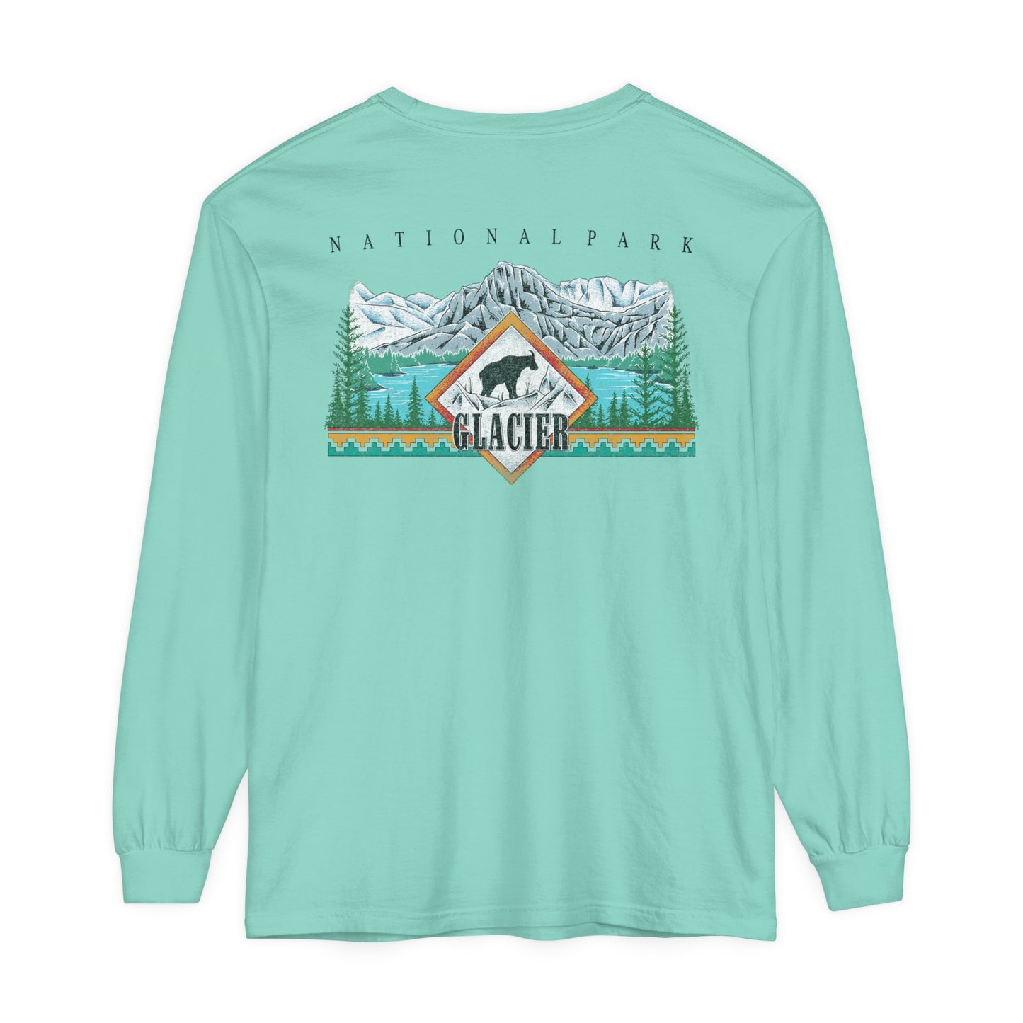 Vintage Glacier National Park Long Sleeve Shirt