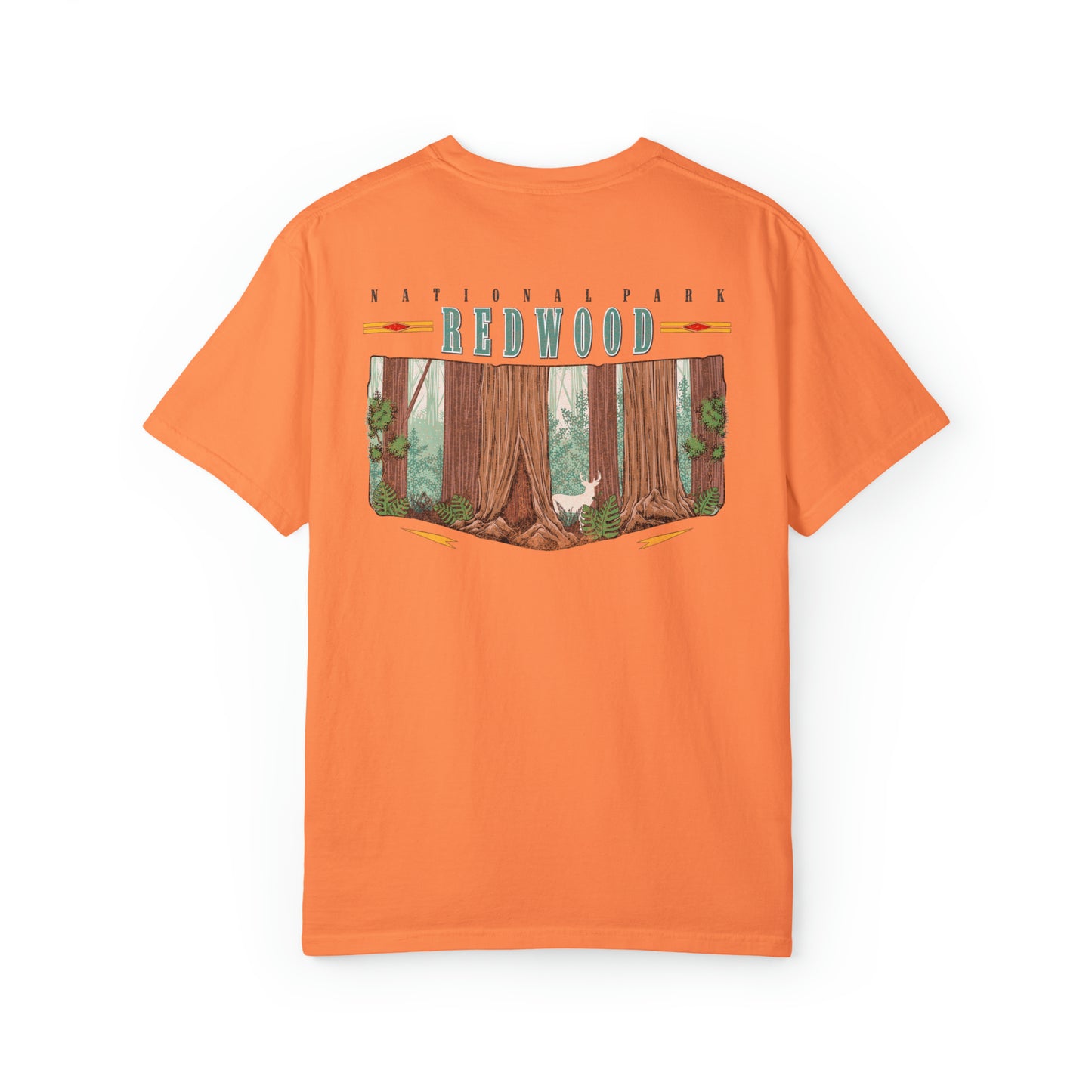 Vintage Redwood National Park Back Graphic Tee Shirt