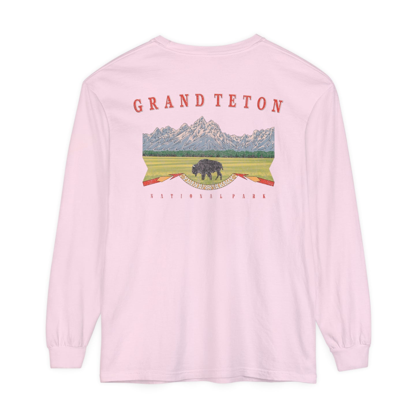 Vintage Grand Teton National Park Long Sleeve Shirt