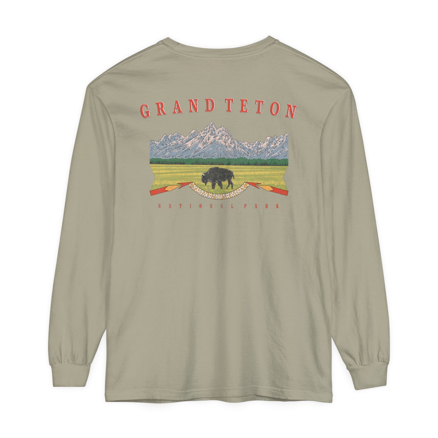 Vintage Grand Teton National Park Long Sleeve Shirt