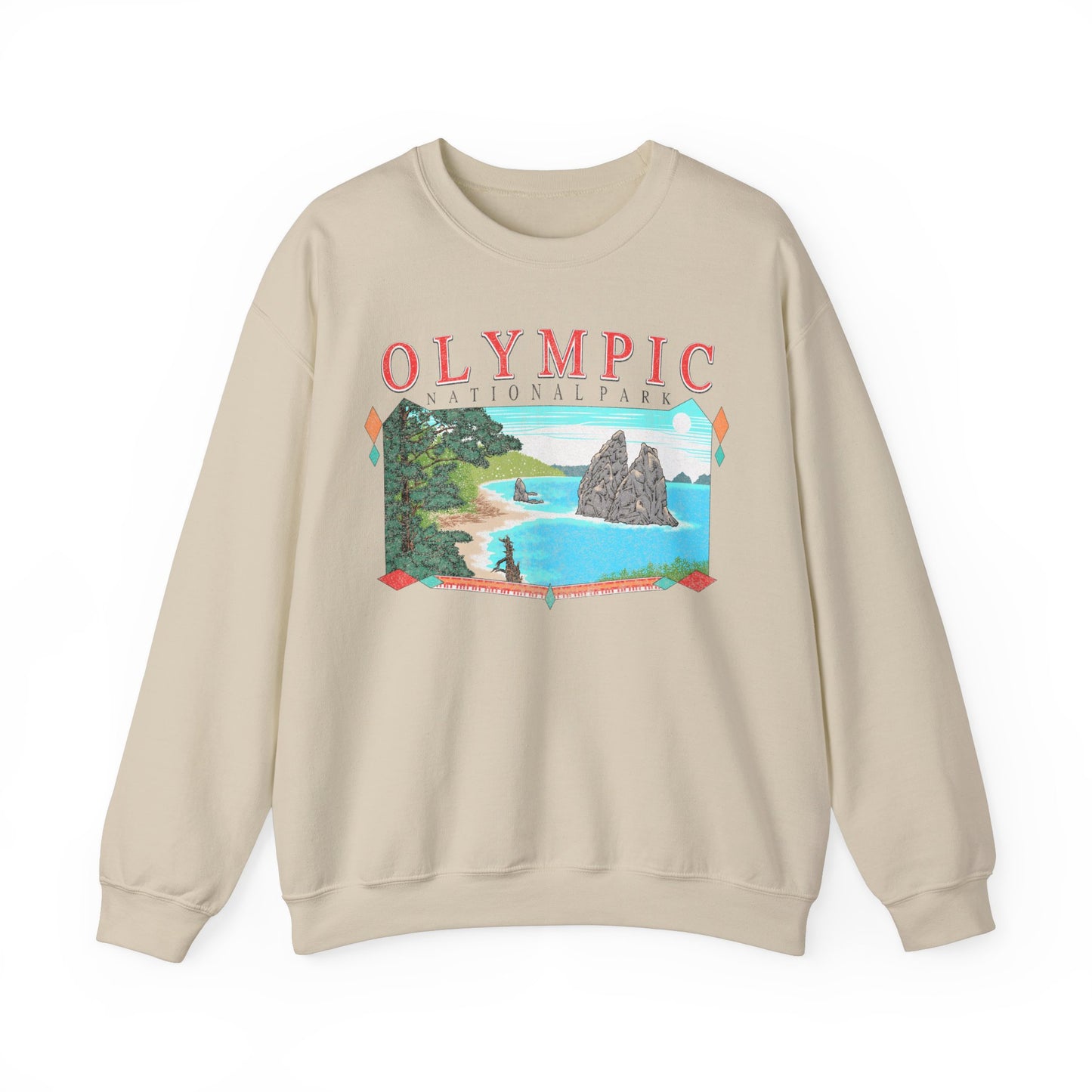 Vintage Olympic National Park Pullover Sweatshirt