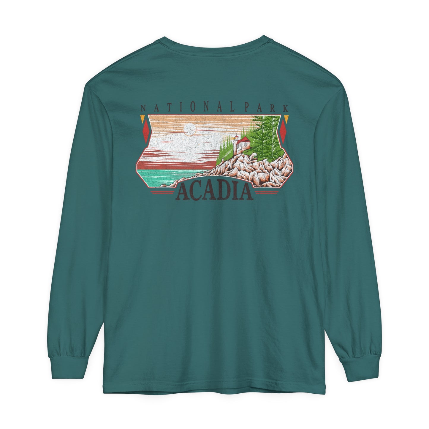 Vintage Acadia National Park Long Sleeve Shirt