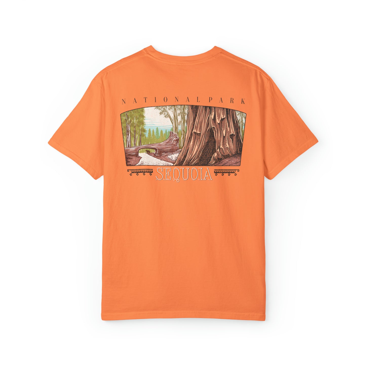 Vintage Sequoia National Park Back Graphic Tee Shirt