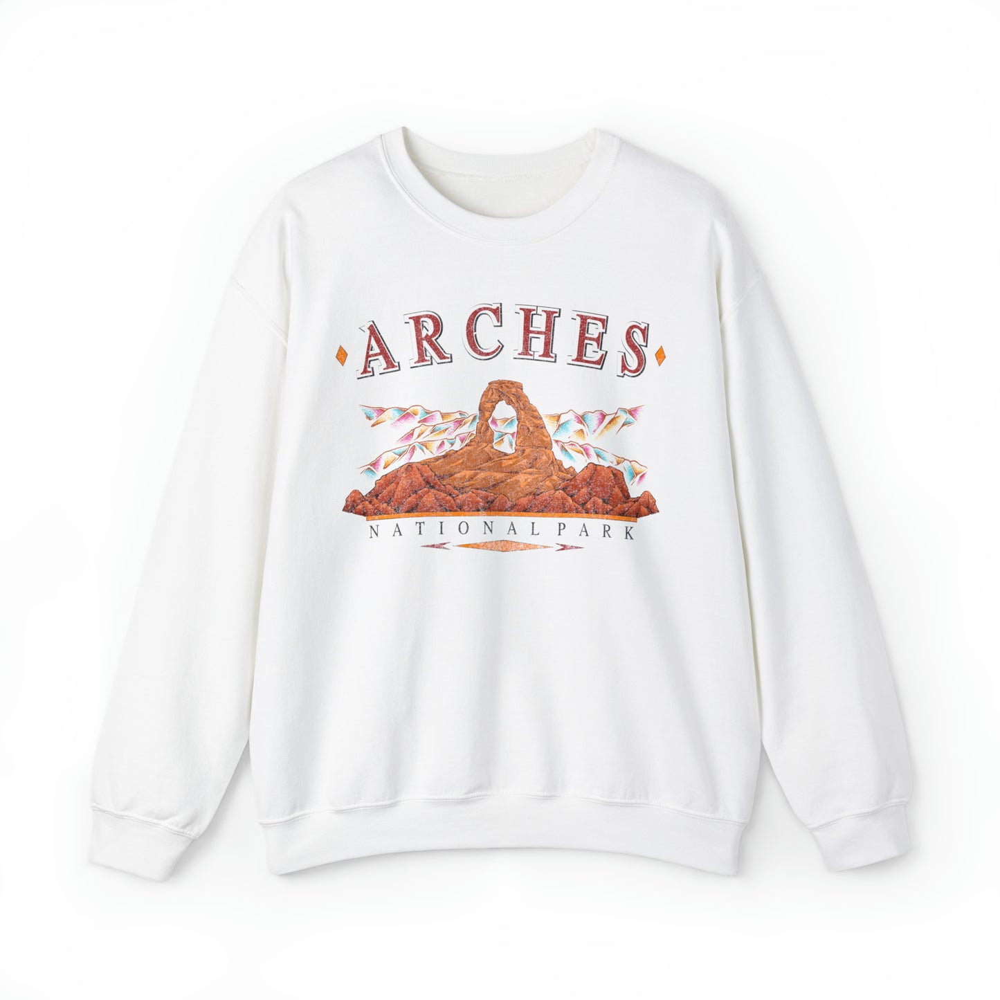 Vintage Arches National Park Pullover Sweatshirt