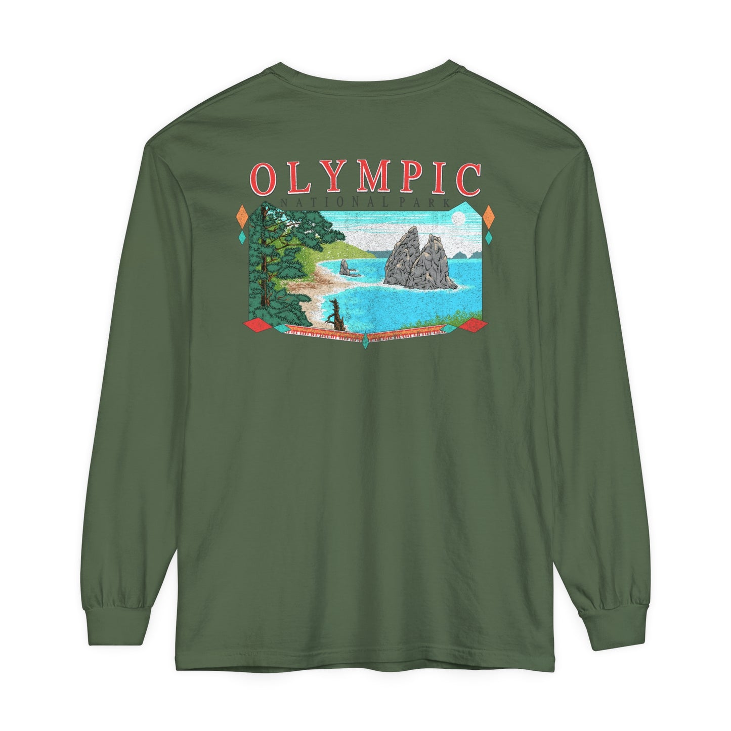 Vintage Olympic National Park Long Sleeve Shirt