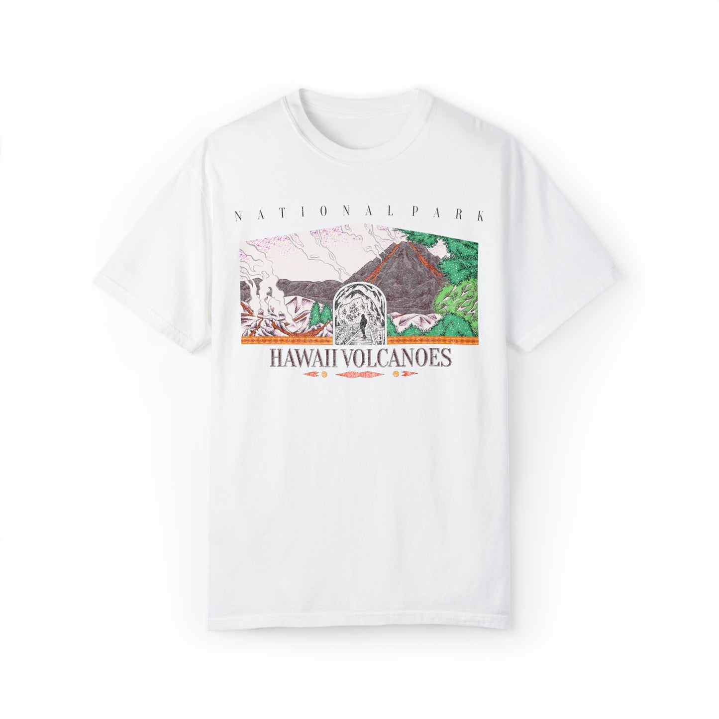 Vintage Hawaii Volcanoes National Park Tee Shirt