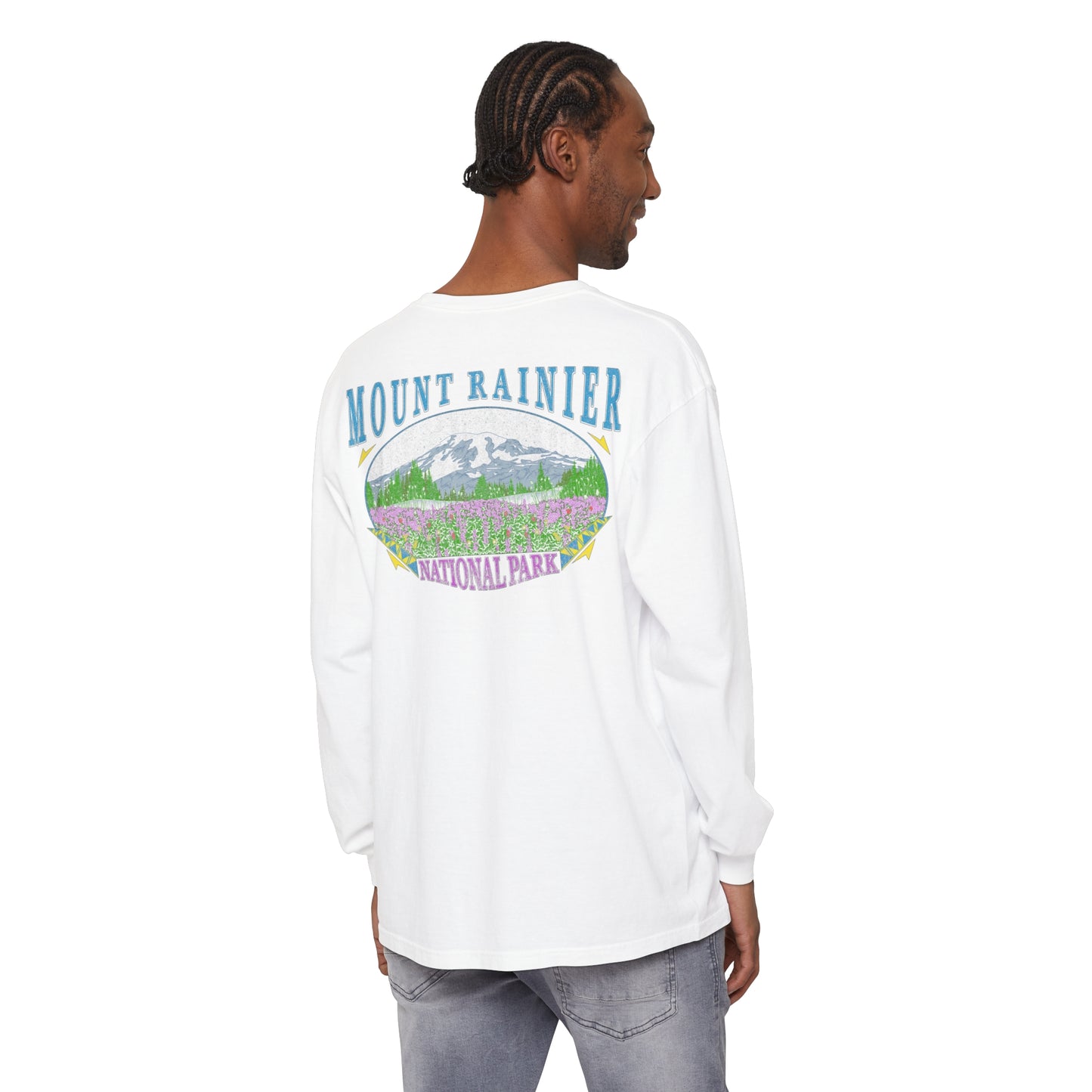 Vintage Rainier National Park Long Sleeve Shirt