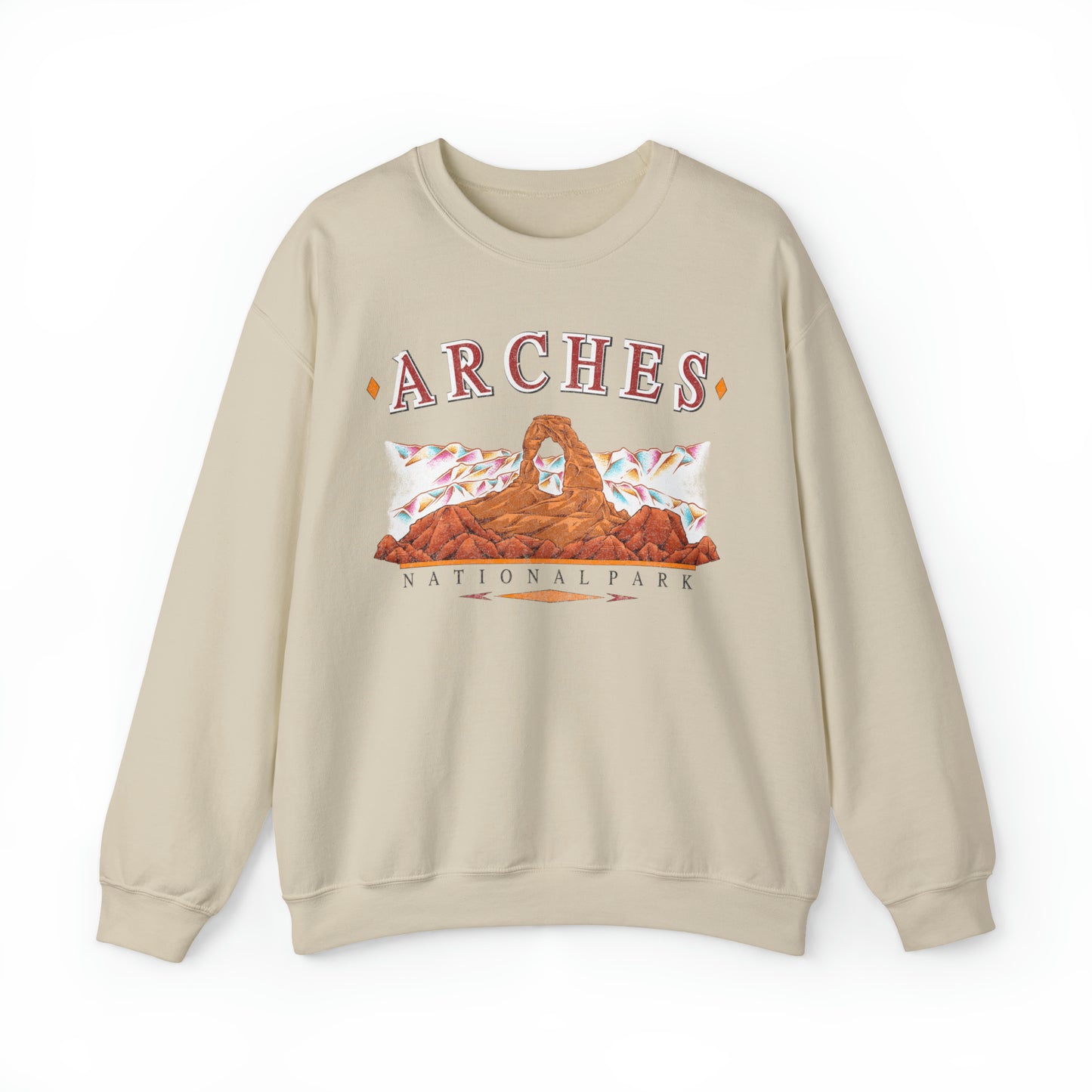 Vintage Arches National Park Pullover Sweatshirt