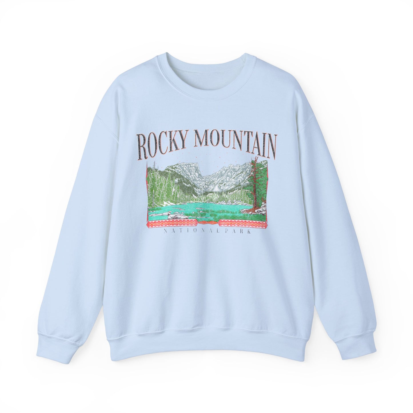 Vintage Rocky Mountain National Park Pullover Sweatshirt