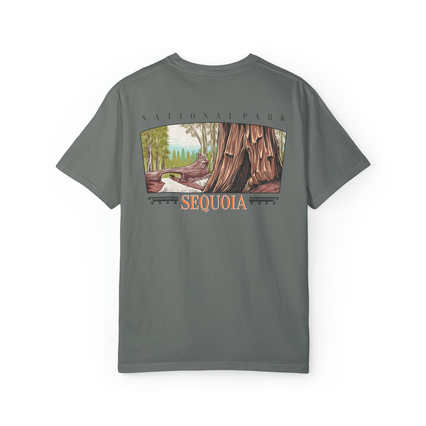 Vintage Sequoia National Park Back Graphic Tee Shirt