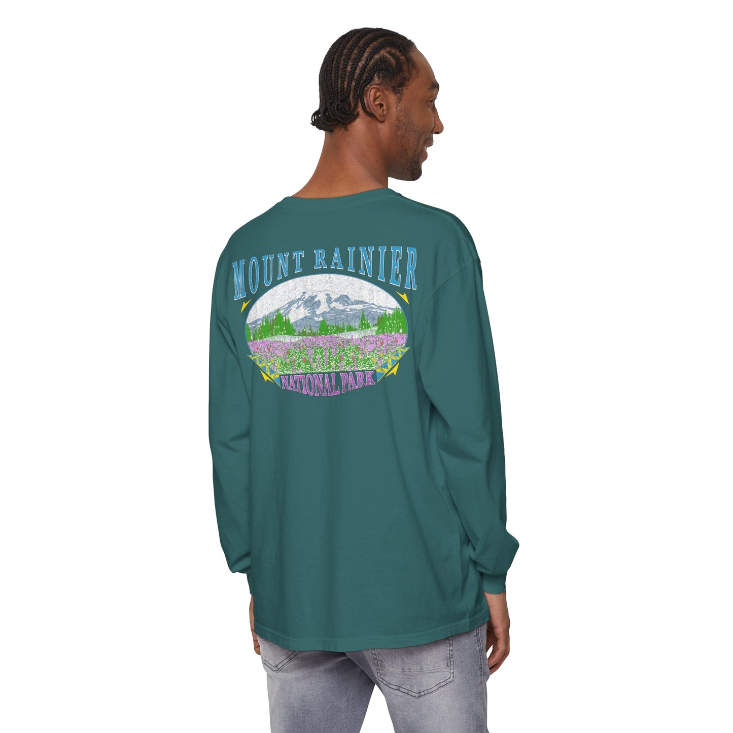 Vintage Rainier National Park Long Sleeve Shirt