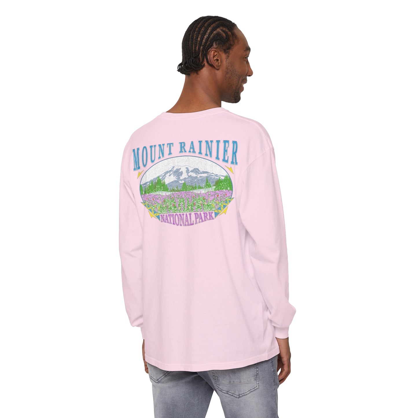 Vintage Rainier National Park Long Sleeve Shirt