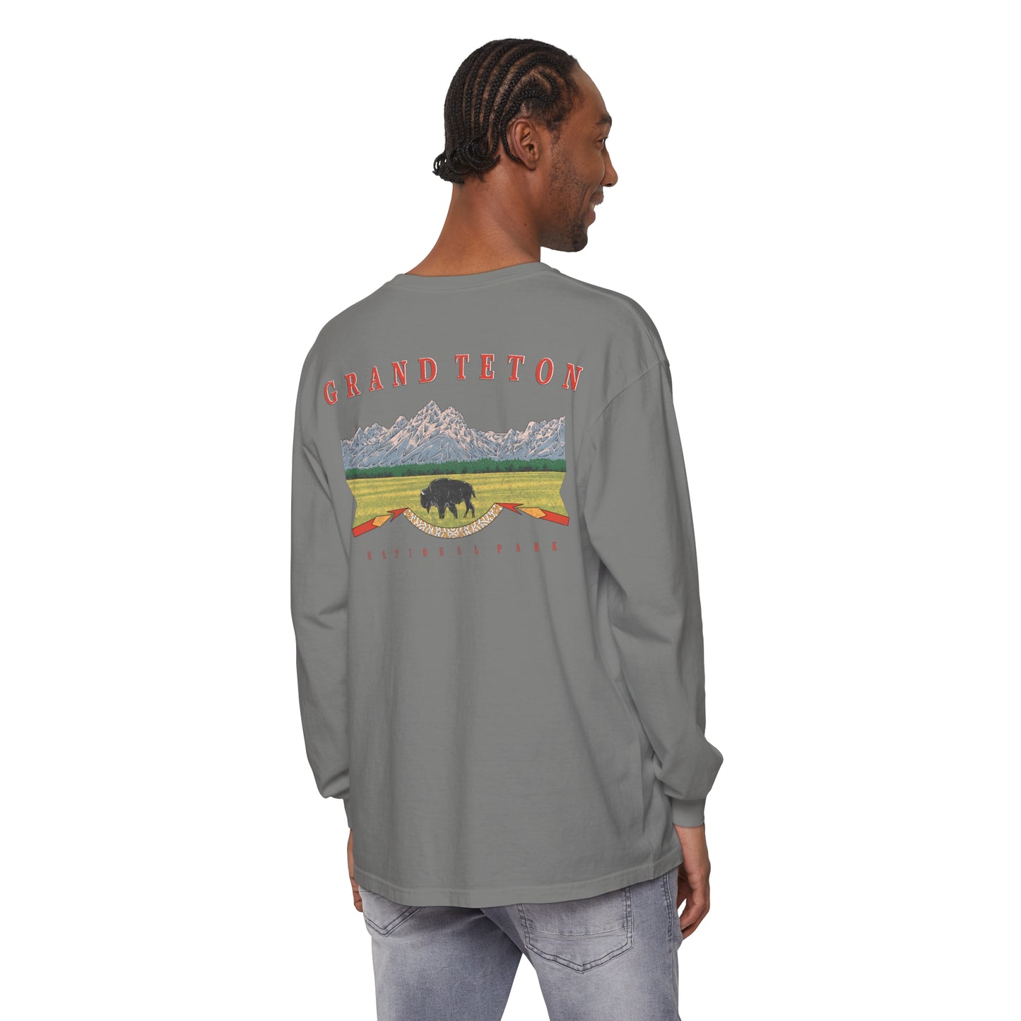 Vintage Grand Teton National Park Long Sleeve Shirt